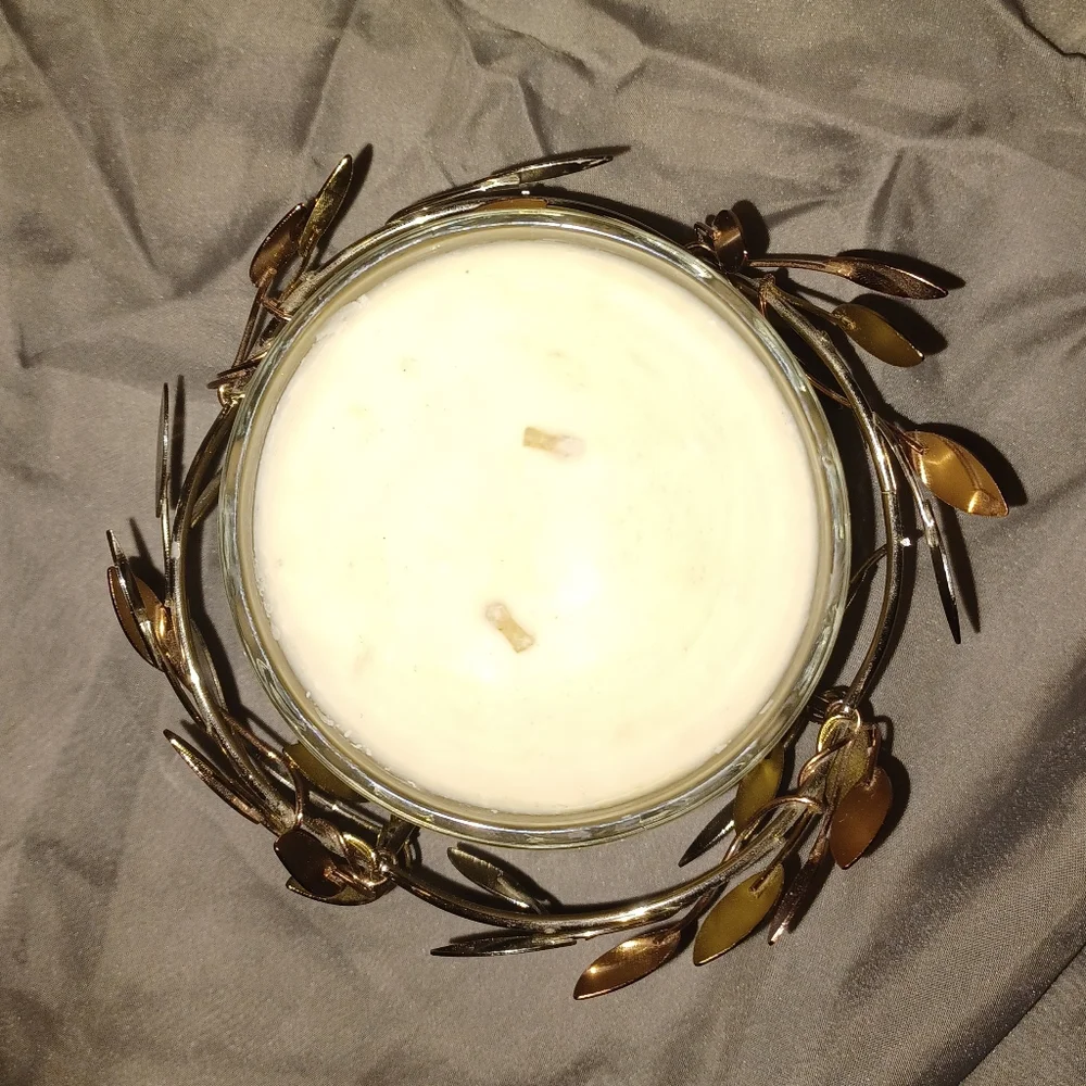 *HP* PartyLite Shimmering Leaves Pedestal Candle Holder - Picture 6 of 14